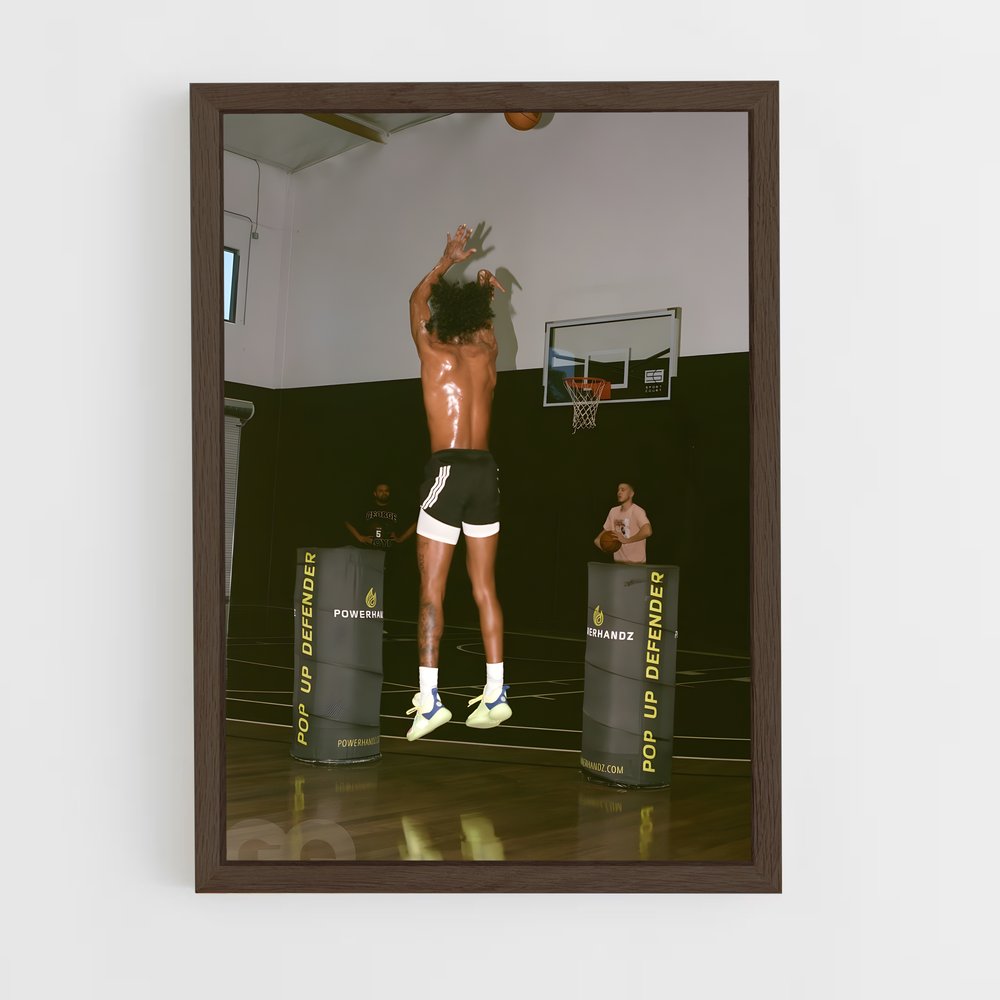 Poster Saut Électrisant – affiche Basketball (vue 5)